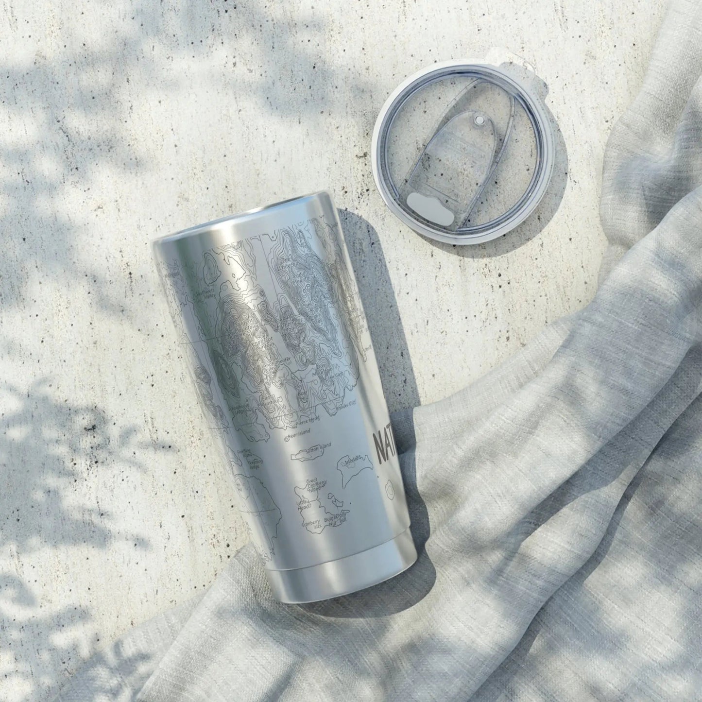 Acadia National Park Topographic Tumbler 20oz