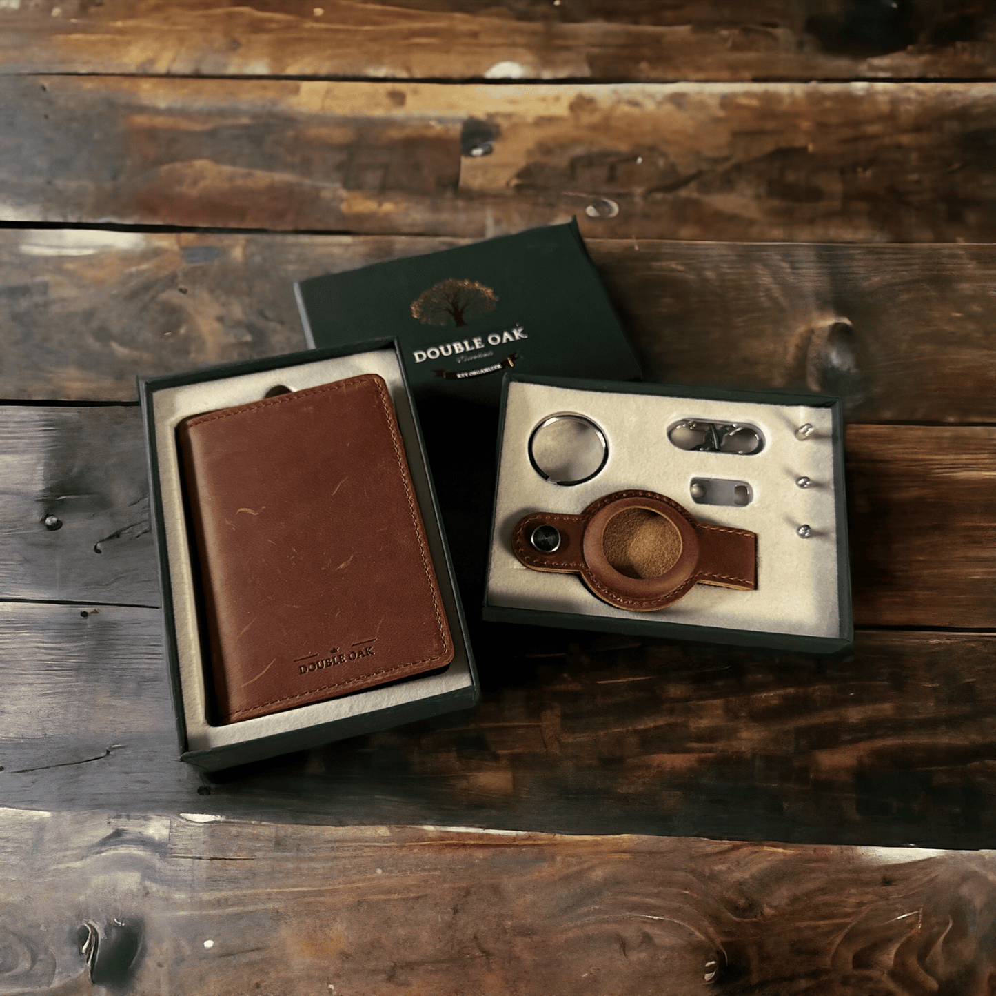 Leather AirTag Key Organizer