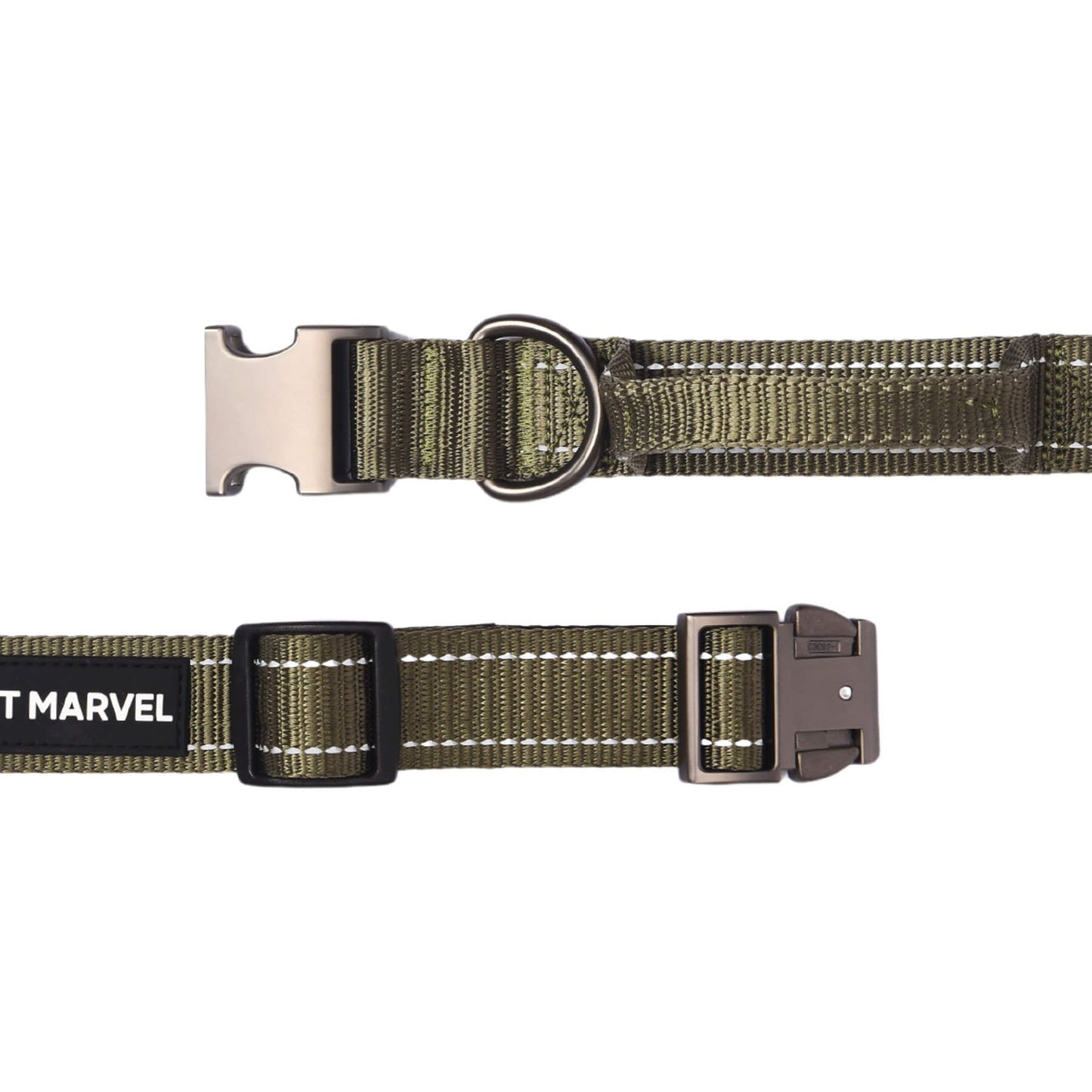 PET MARVEL High Performance Tactical Dog Collar with Handle - 1.25 In Wide