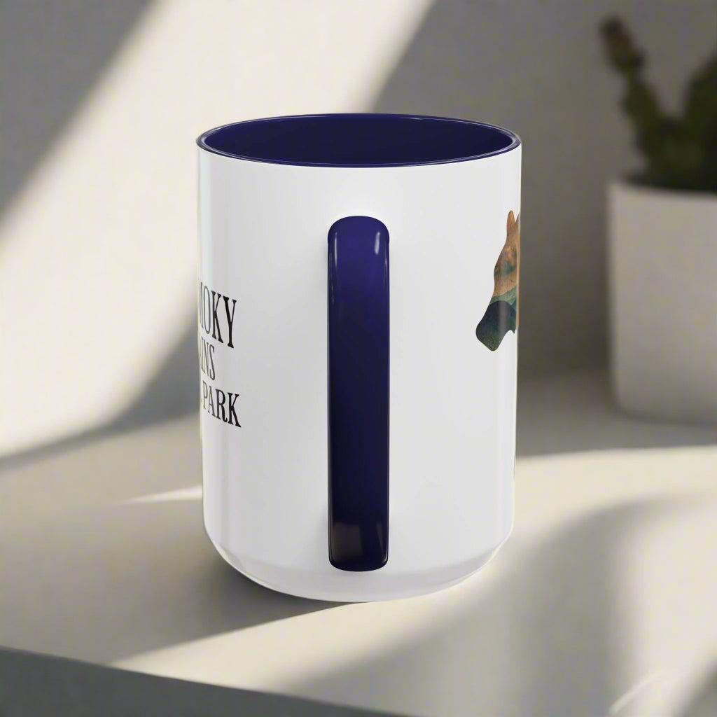 Smoky Mountains Bear Colored Mug