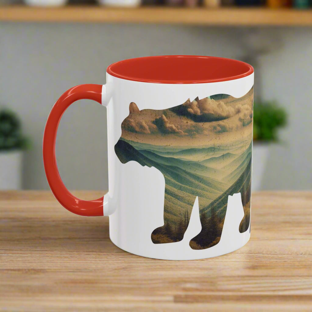 Smoky Mountains Bear Colored Mug