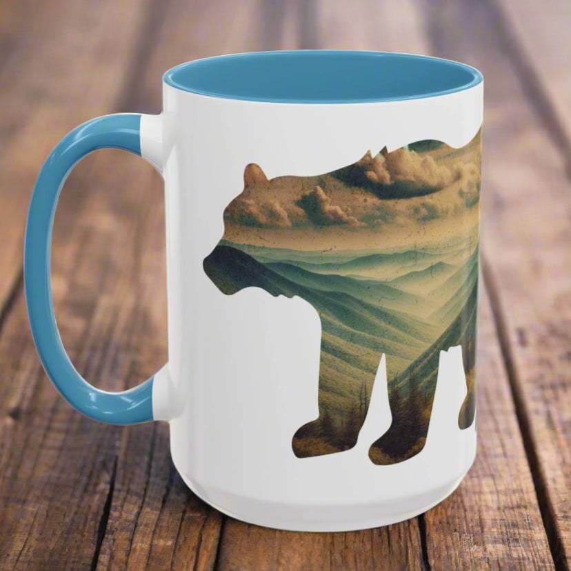 Smoky Mountains Bear Colored Mug