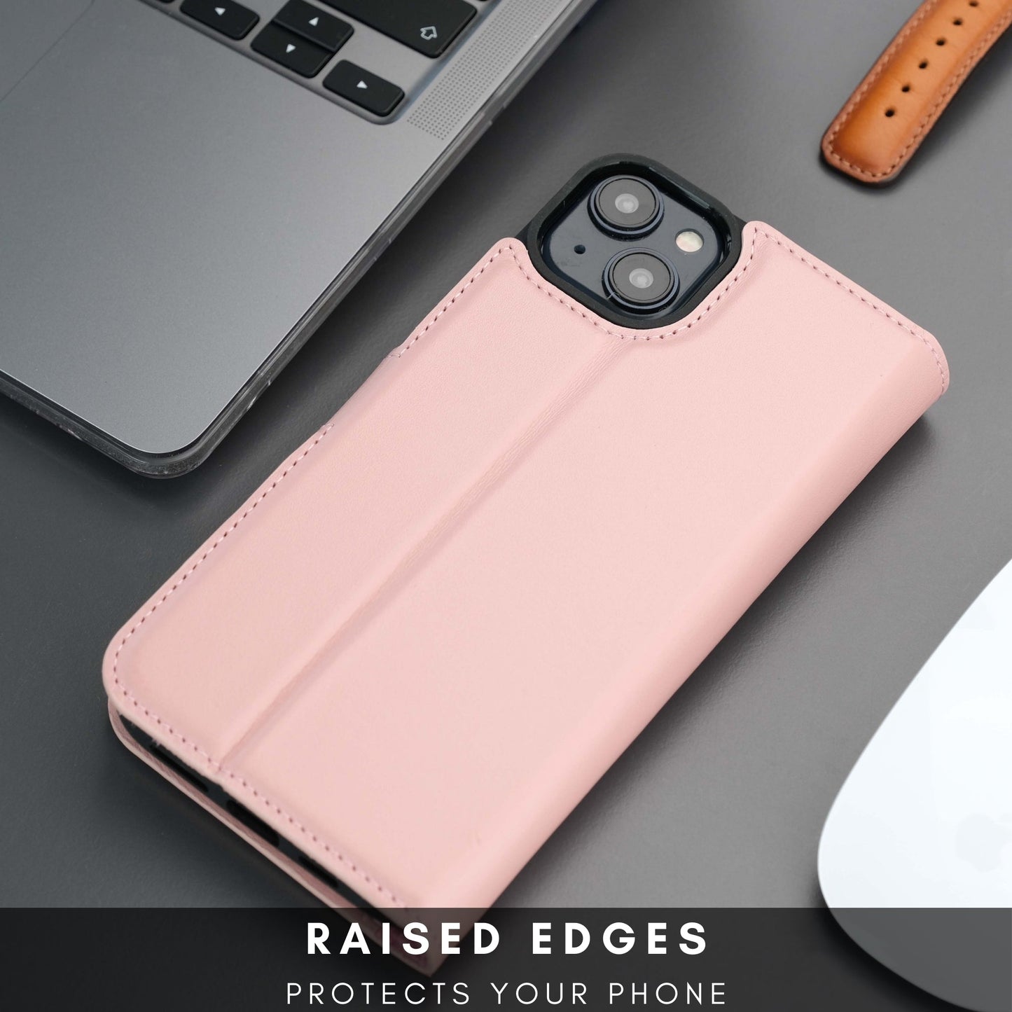 Casper Leather iPhone 15 Plus Wallet Case | Detachable MagSafe Compatible RFID Protection