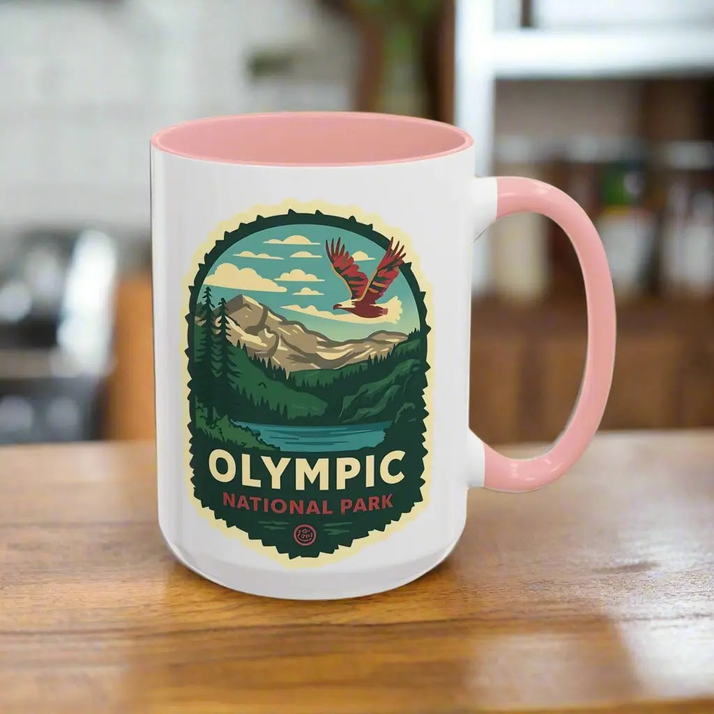 Glacier National Park Accent Coffee Mug 11oz 15oz