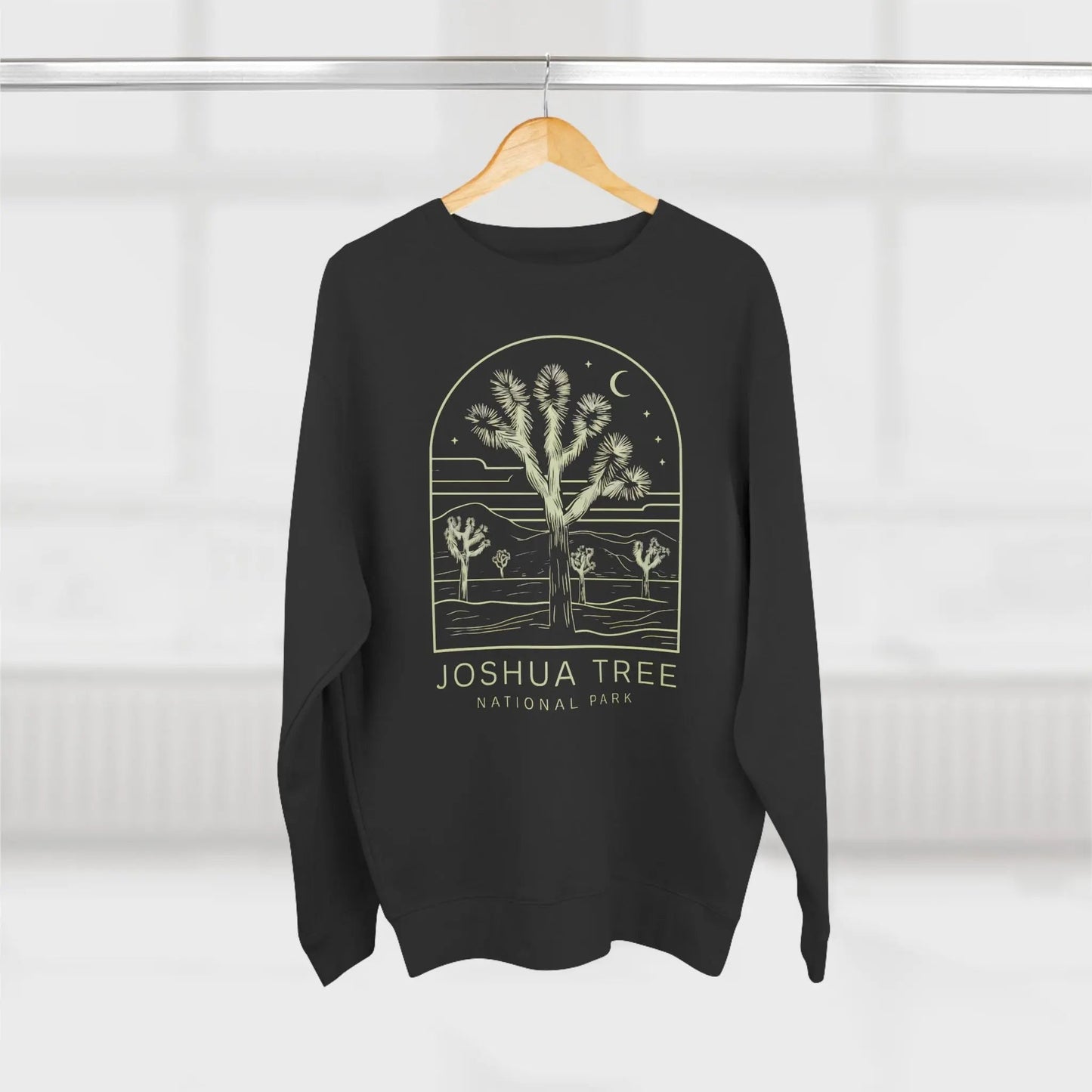 Joshua Tree National Park Unisex Crewneck Sweatshirt Twilight Art