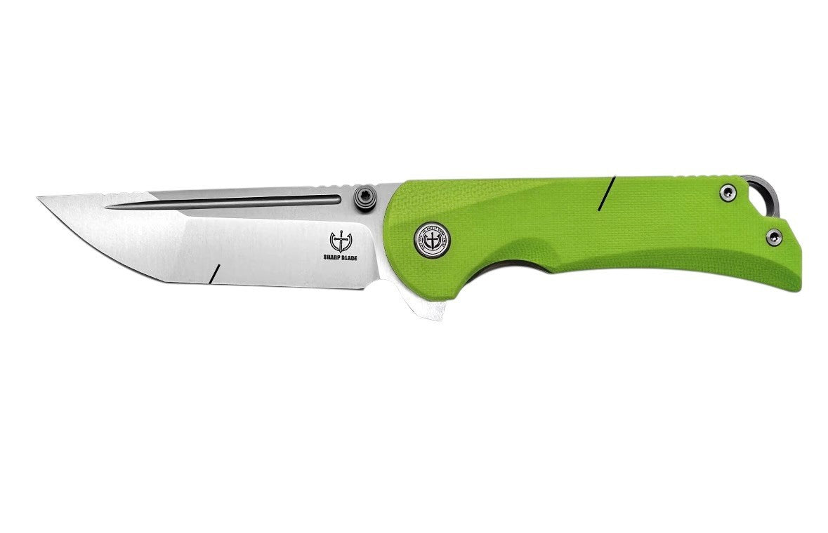 Sharp Blade - Compact 14C28N Folding Knife G10 Handle Flipper Liner Lock EDC