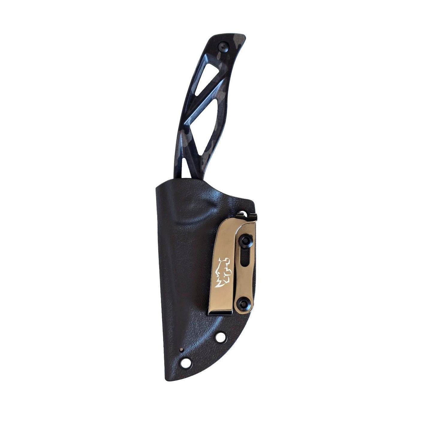 MUCITUP LIMITED EDITION MUCTAC Surge Fixed Blade Knife D2 Steel 3" DLC Blade Multicam Black G10