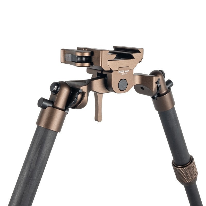 Linkogear HB-C05M Carbon Fiber Bipod Arca Swiss & Picatinny 7–10.1" - Brown