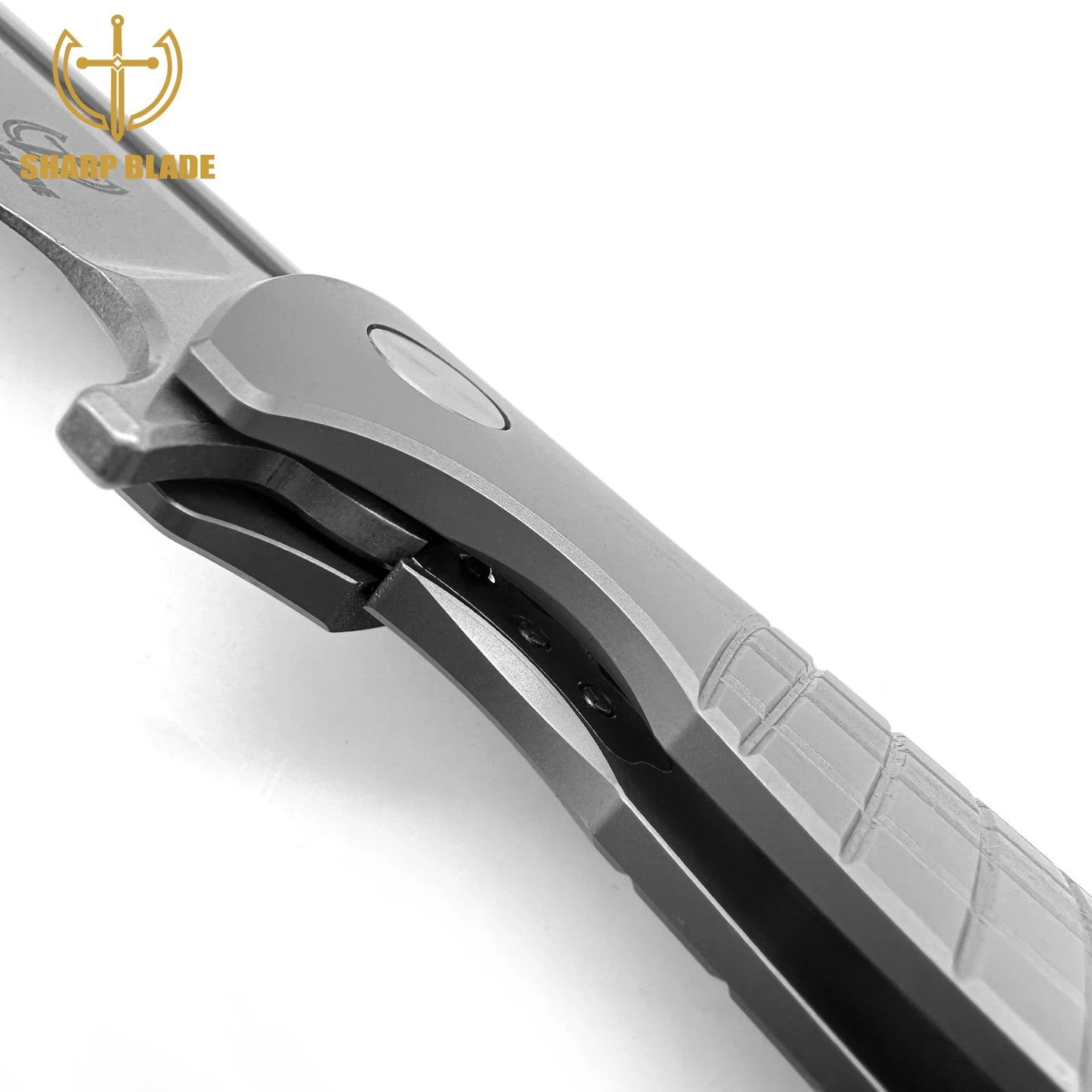 Sharp Blade - 14C28N Steel 3.86" Blade, Titanium Handle Premium EDC Pocket Knife