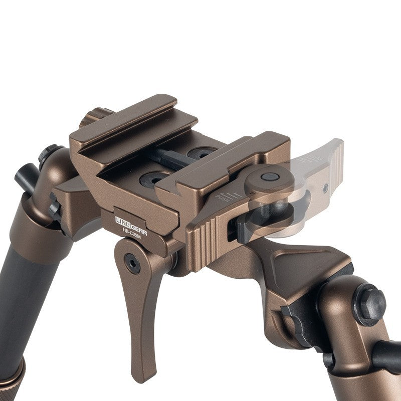 Linkogear HB-C05M Carbon Fiber Bipod Arca Swiss & Picatinny 7–10.1" - Brown
