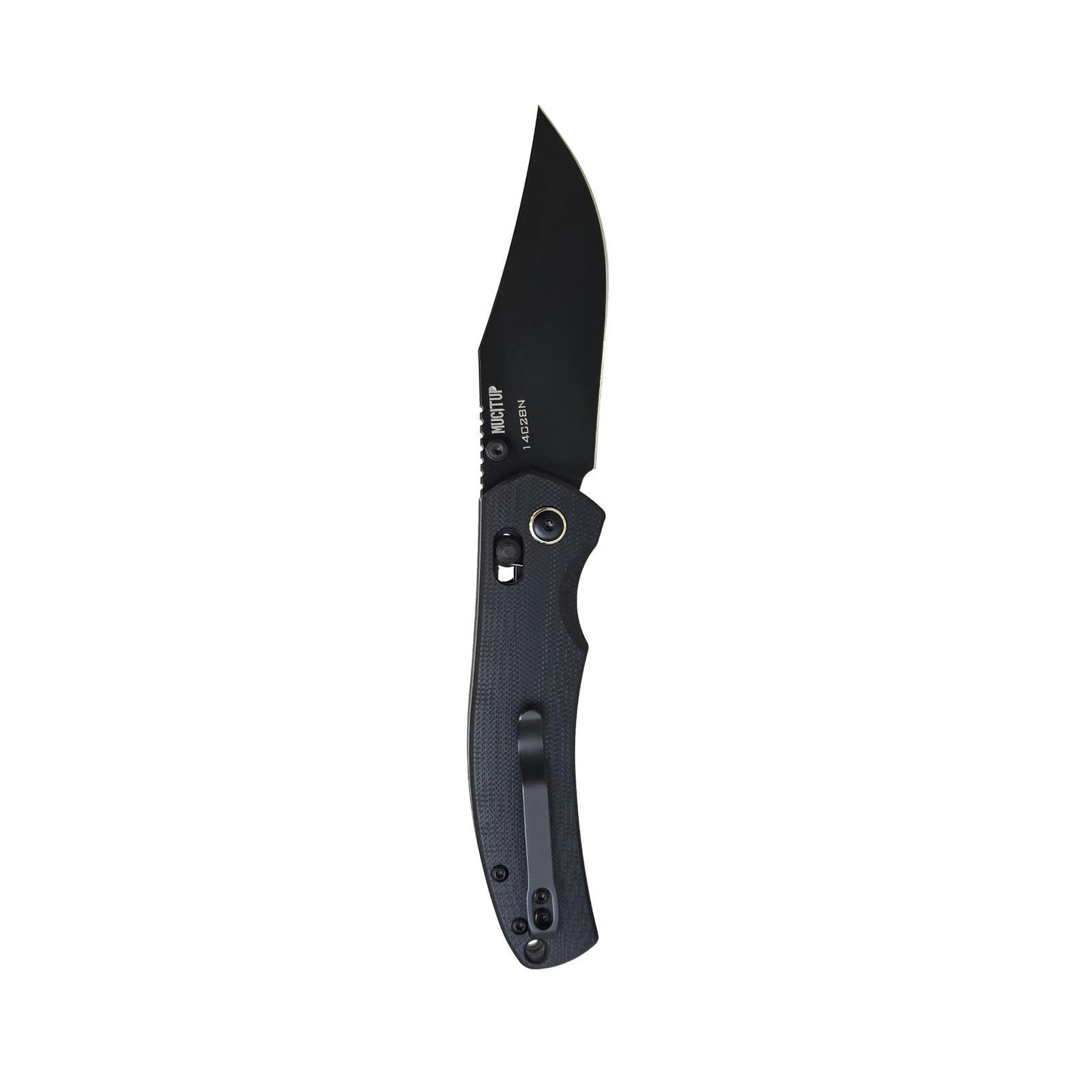 MUCTAC Ember & Smoke Folding Knife – 14C28N Steel, Crossbar Lock, EDC