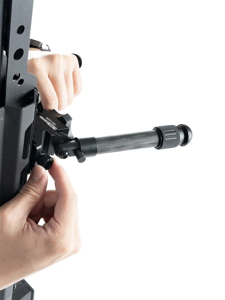 Linkogear HB-C02 Carbon Fiber Bipod QD Picatinny 7–9.8" Cant, Swivel