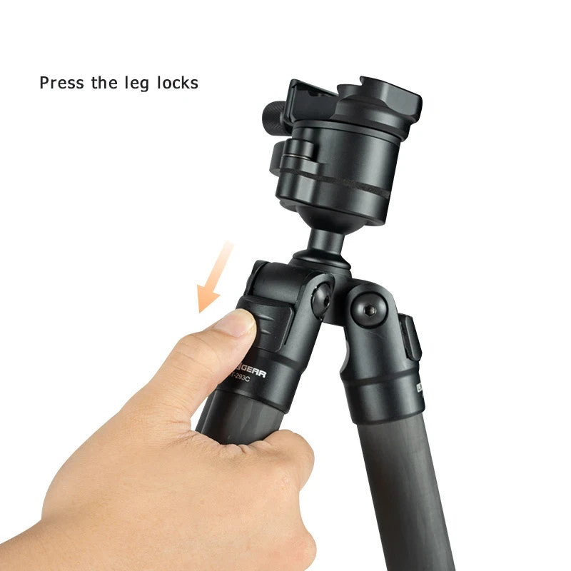 Linkogear HT-293C Carbon Fiber Shooting Tripod Picatinny Arca Swiss 61”