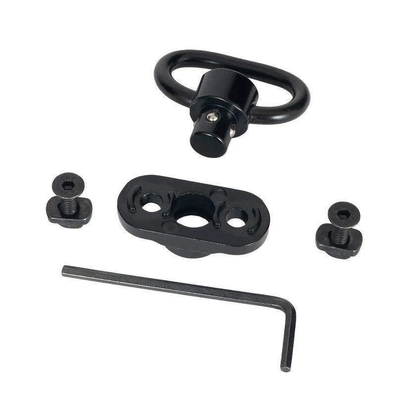 Linkogear QD Strap Mount Quick Detach Swivel w/ Hardware Black
