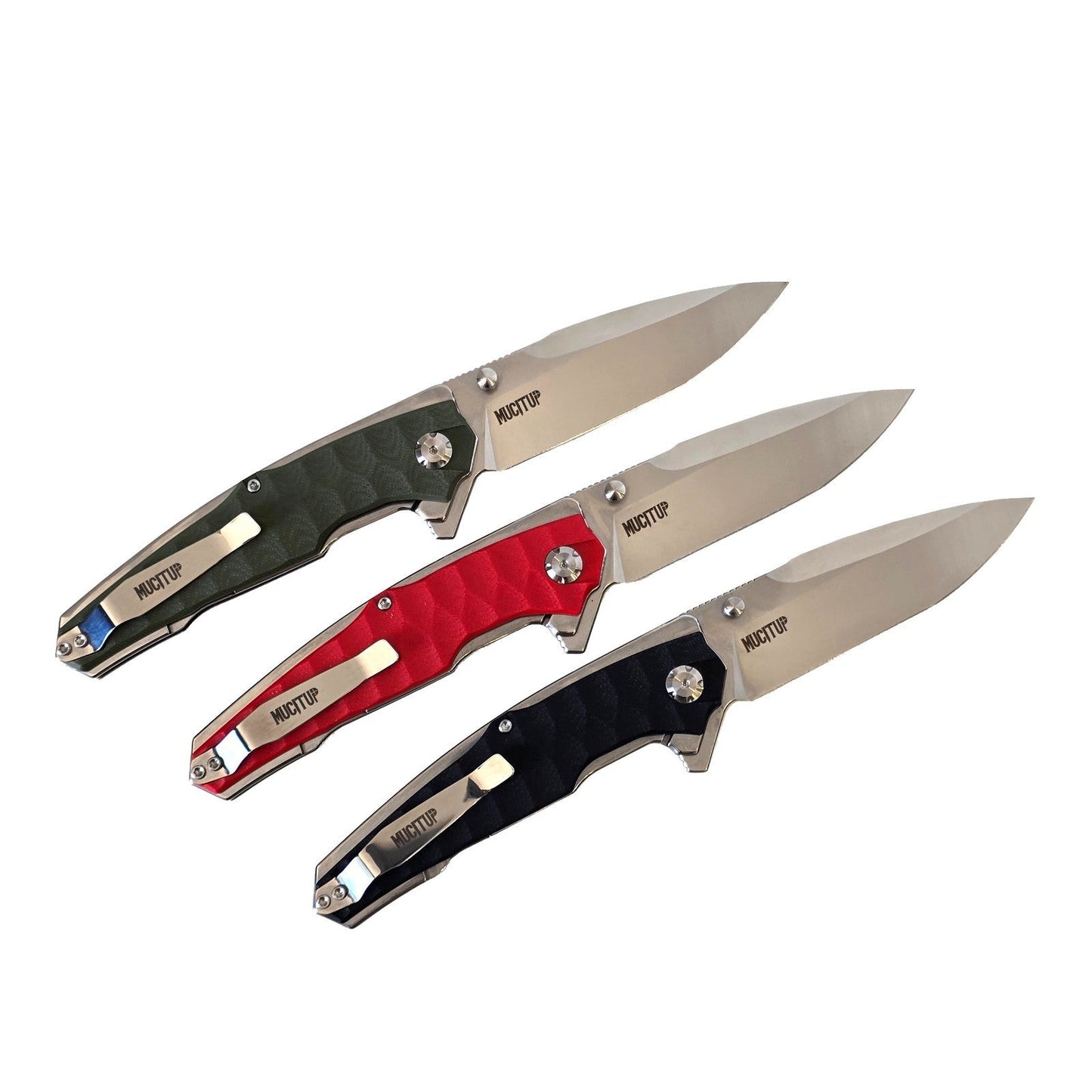 MUCITUP APEX 2 - D2 Steel Folding Knife G10 Handle 4" Blade
