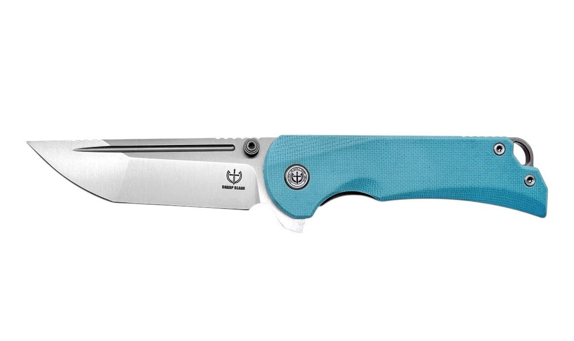Sharp Blade - Compact 14C28N Folding Knife G10 Handle Flipper Liner Lock EDC