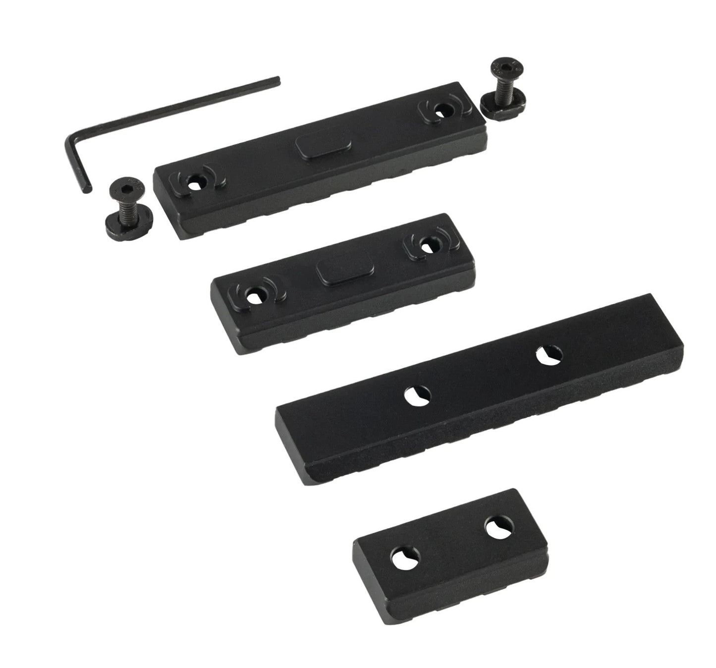 LINKOGEAR MLOK-Style Picatinny Rail 3-13 Slot 6061-T6 Aluminum + Hardware Tool