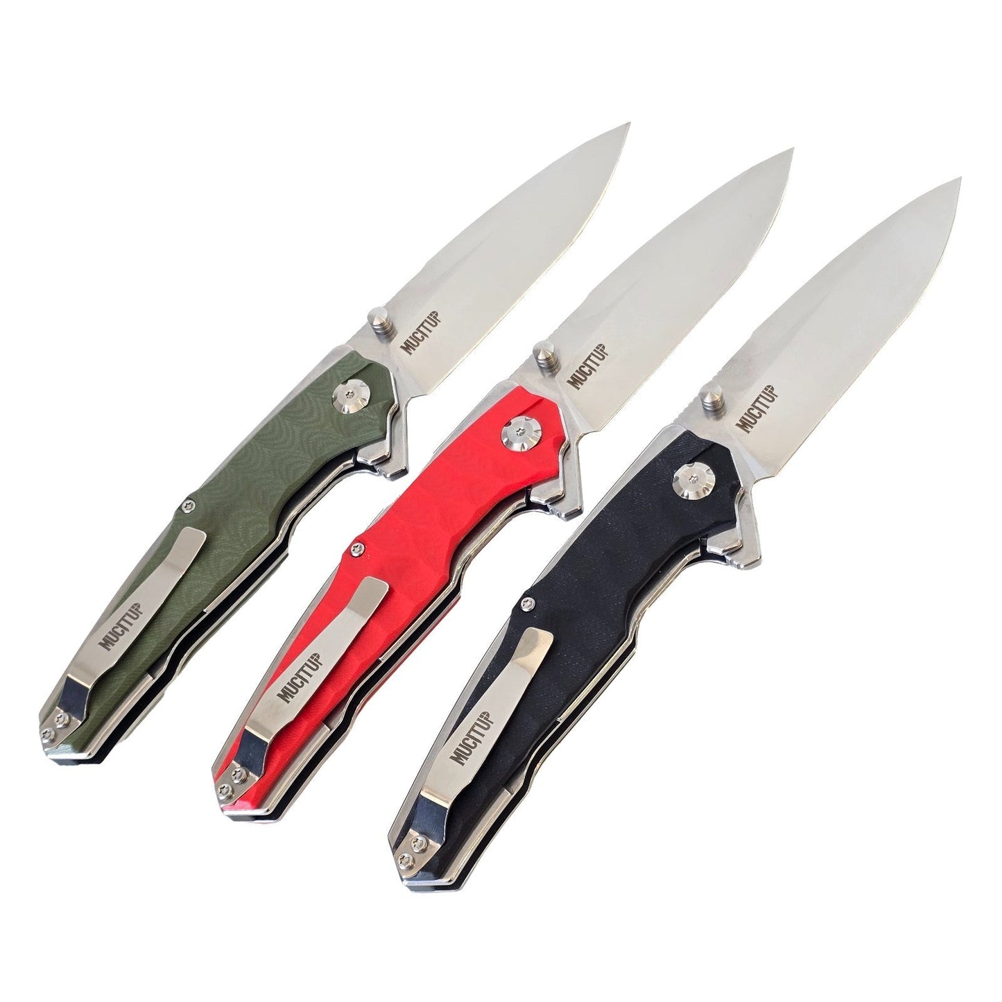 MUCITUP APEX 2 - D2 Steel Folding Knife G10 Handle 4" Blade