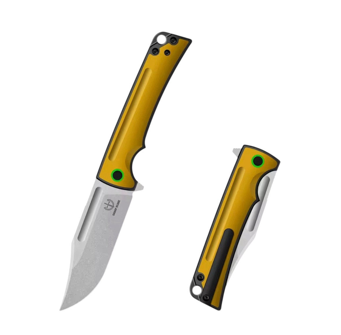 Sharp Blade YH-SB08 14C28N Folding Knife Titanium Clip EDC Flipper