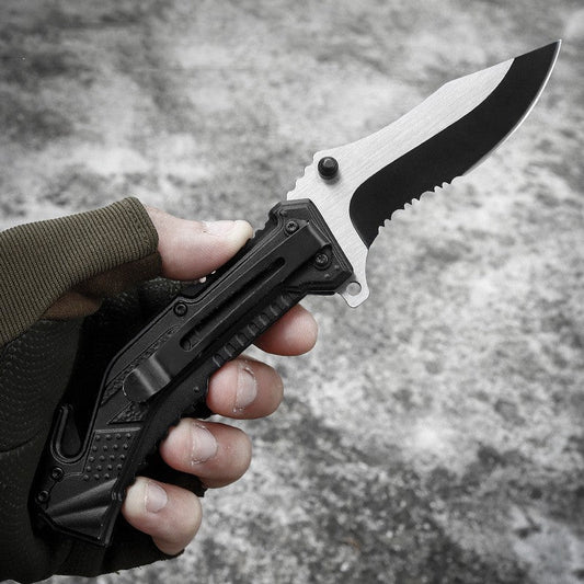 Folding Survival Knife for Wilderness Survival and Emergency Preparedness