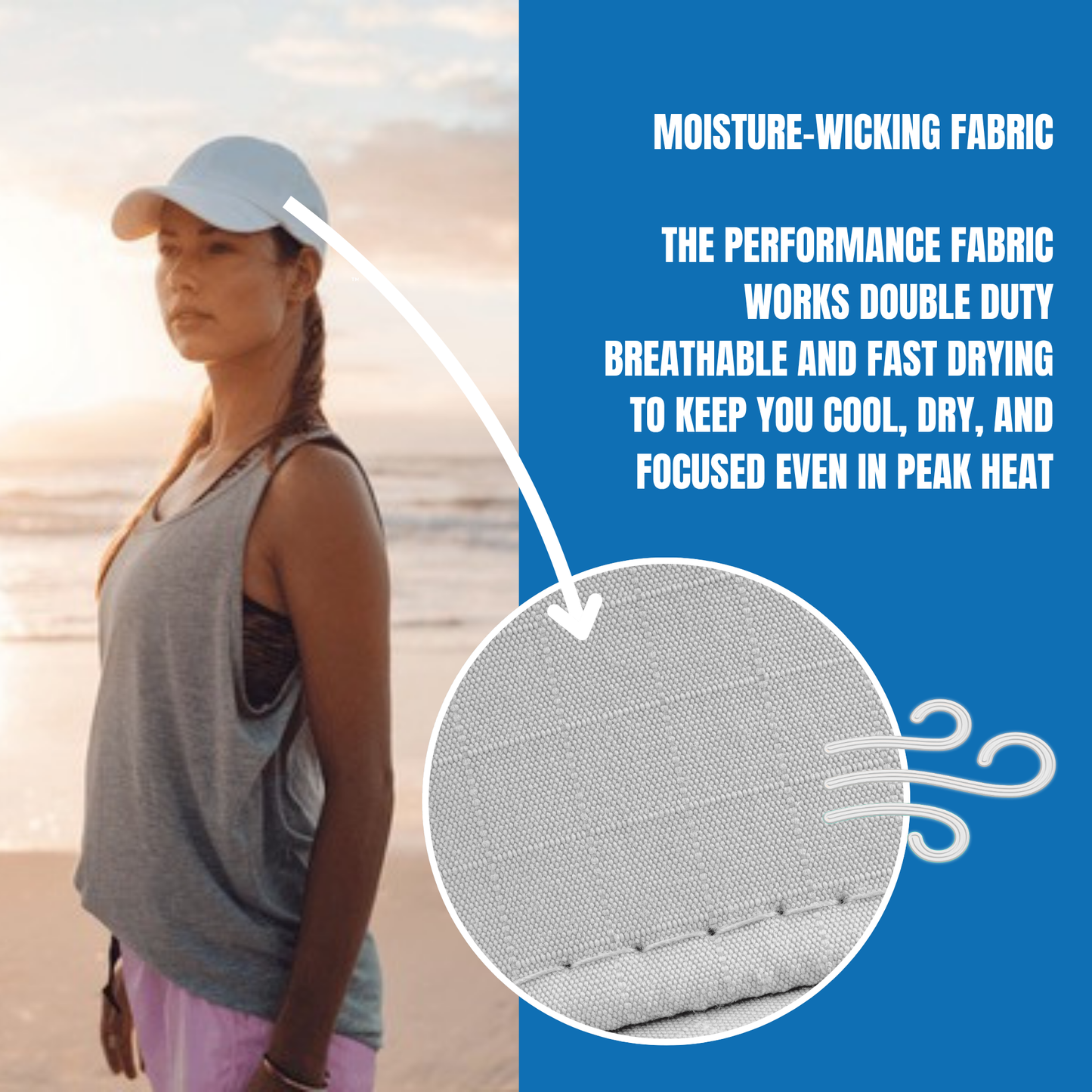 POWERCAP ICE Baseball Hat – Instant Cooling with Reusable Ice Packs UPF 50 Protection