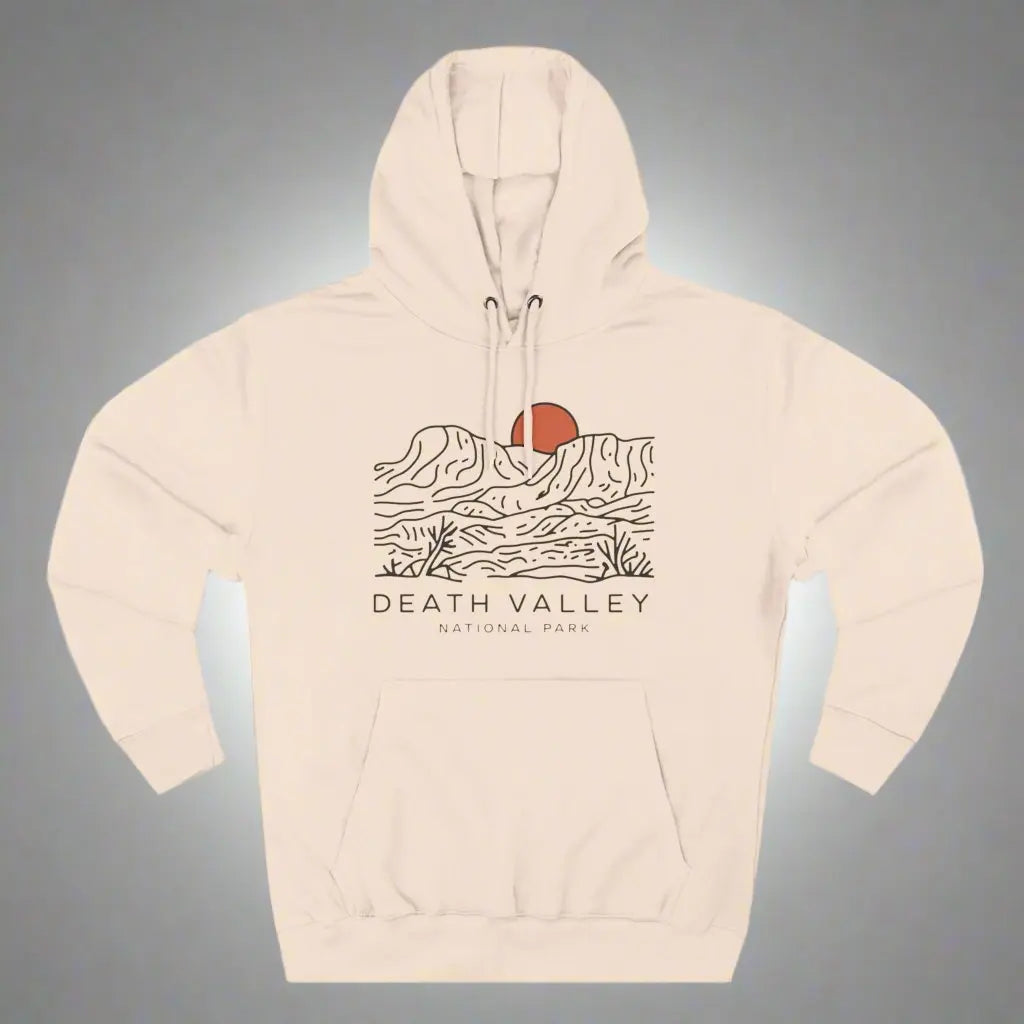 Death Valley National Park Fleece Hoodie Desert Dunes