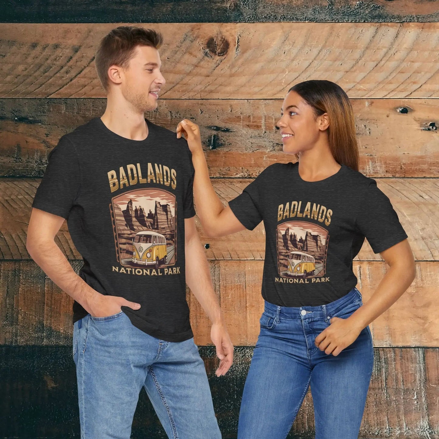Badlands National Park Unisex T-shirt Volkswagen Bus