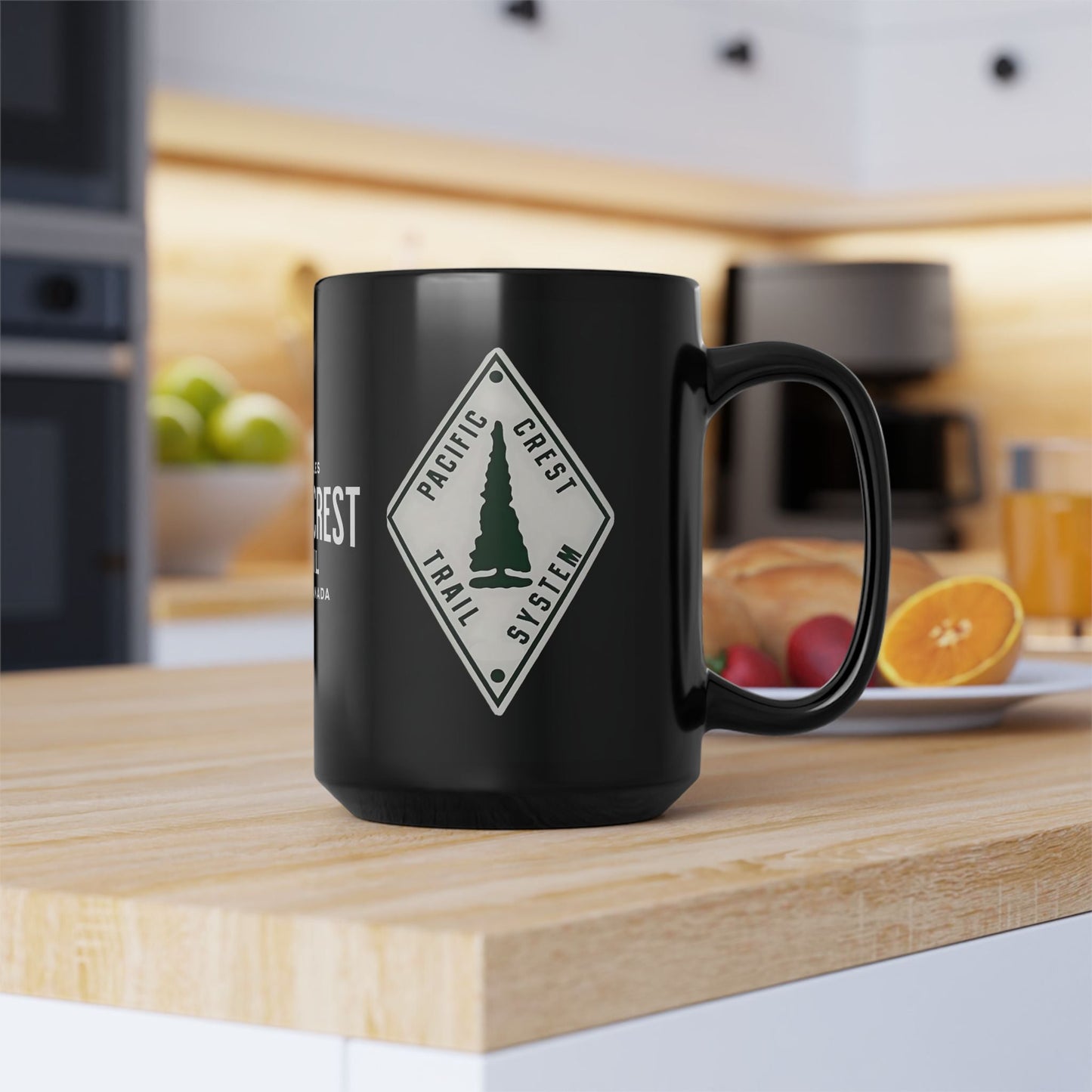 Pacific Crest Trail Classic Marker Black Mug