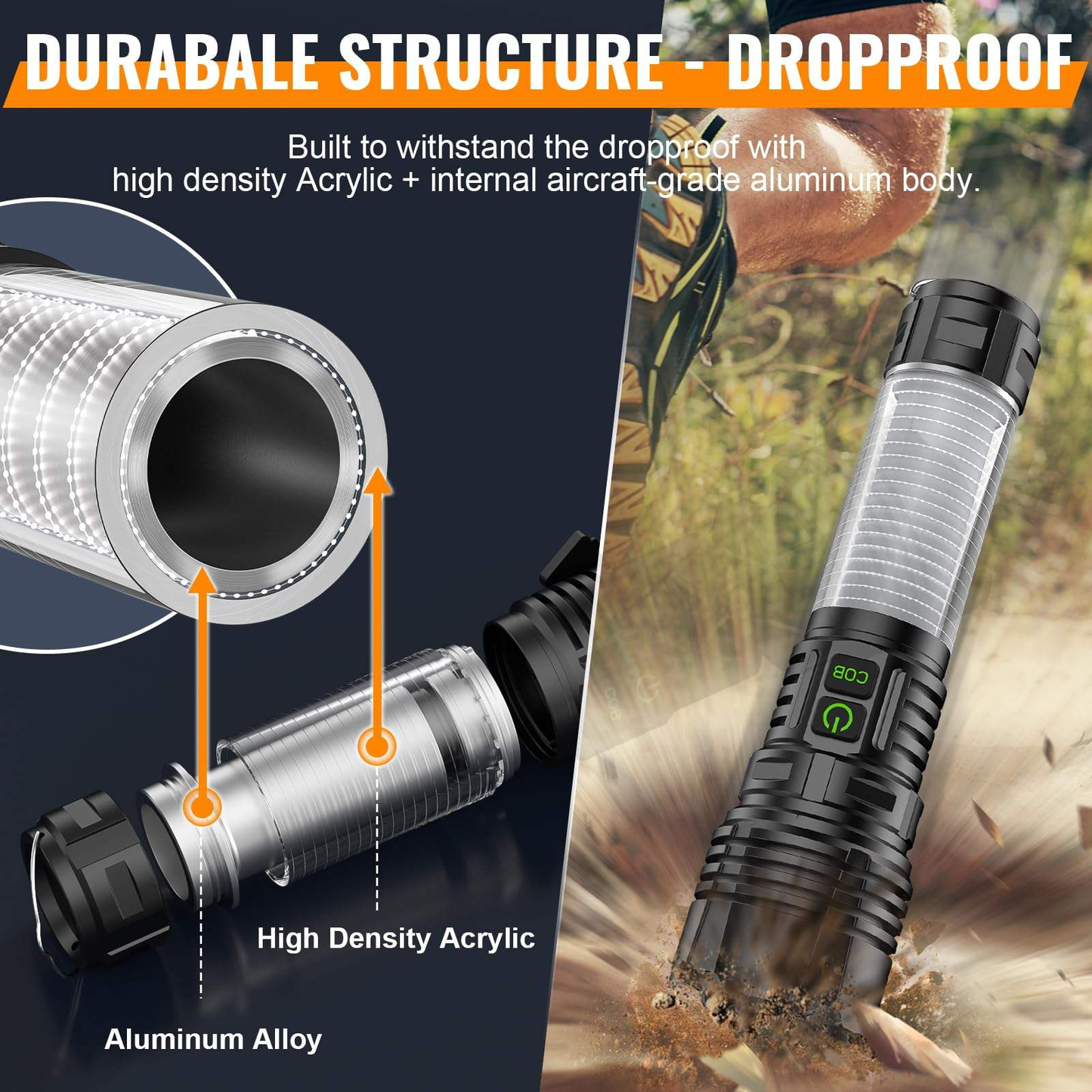 Powerlite 3 in 1 Rechargeable Flashlight