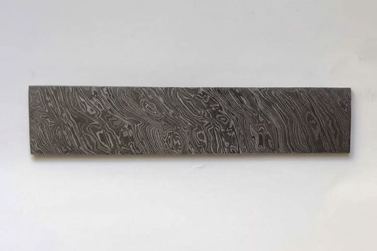 8 Inch Firestorm Pattern Damascus Steel Billet Bar Blank for Custom Knife Making