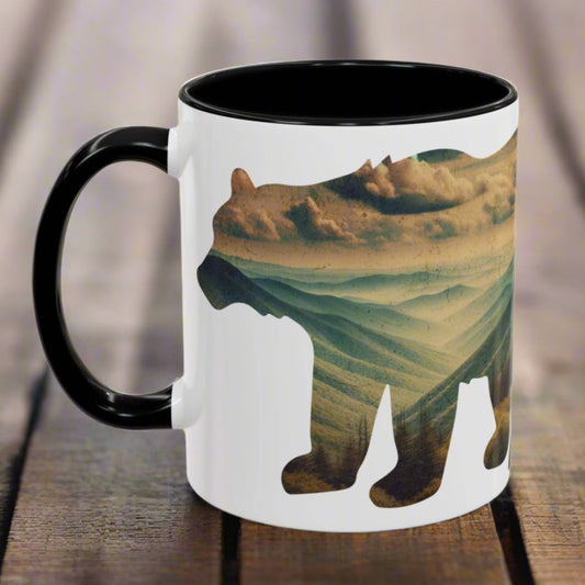 Smoky Mountains Bear Colored Mug