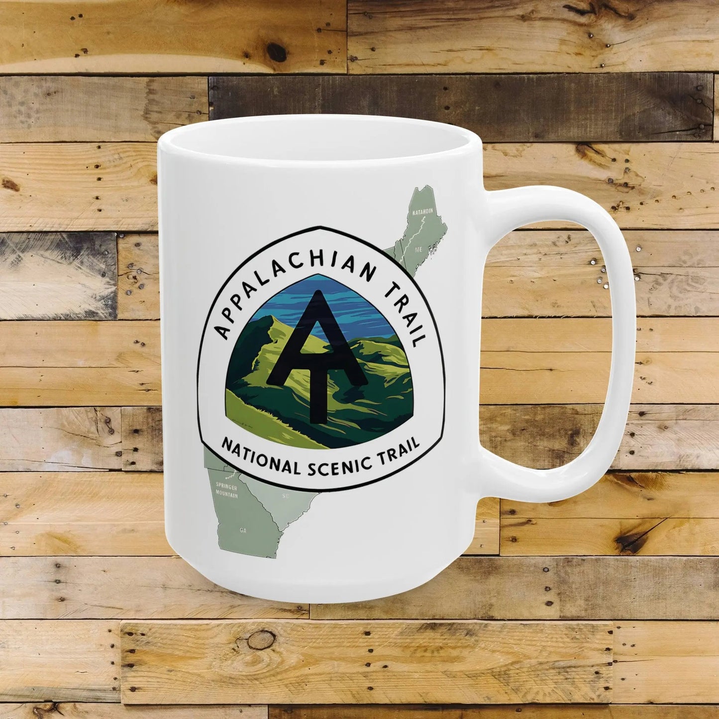 Appalachian Trail Scenic Ceramic Mug (11oz, 15oz)