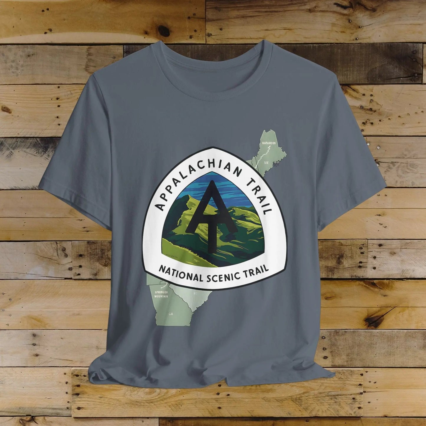 Appalachian Trail Unisex Jersey T-Shirt Logo Emblem Mountain Camp Hike Tee