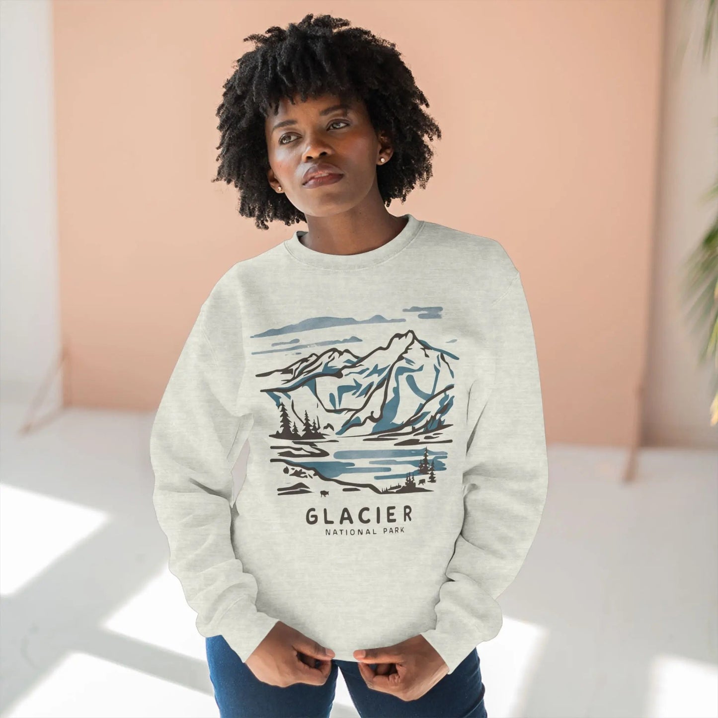 Glacier National Park Unisex Fit Crewneck Sweatshirt