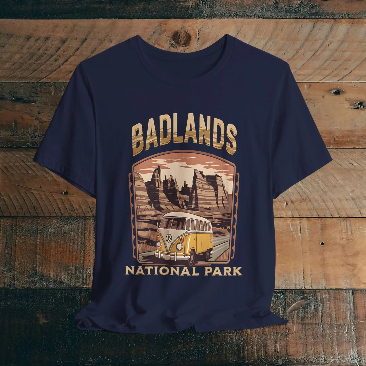 Badlands National Park Unisex T-shirt Volkswagen Bus