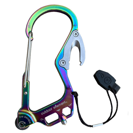Fire Escape: Fire-Starting Multitool Carabiner
