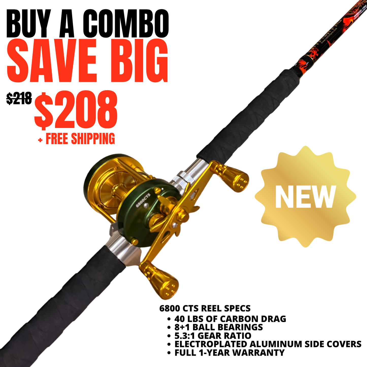 Black Dragon Fire Casting Rod