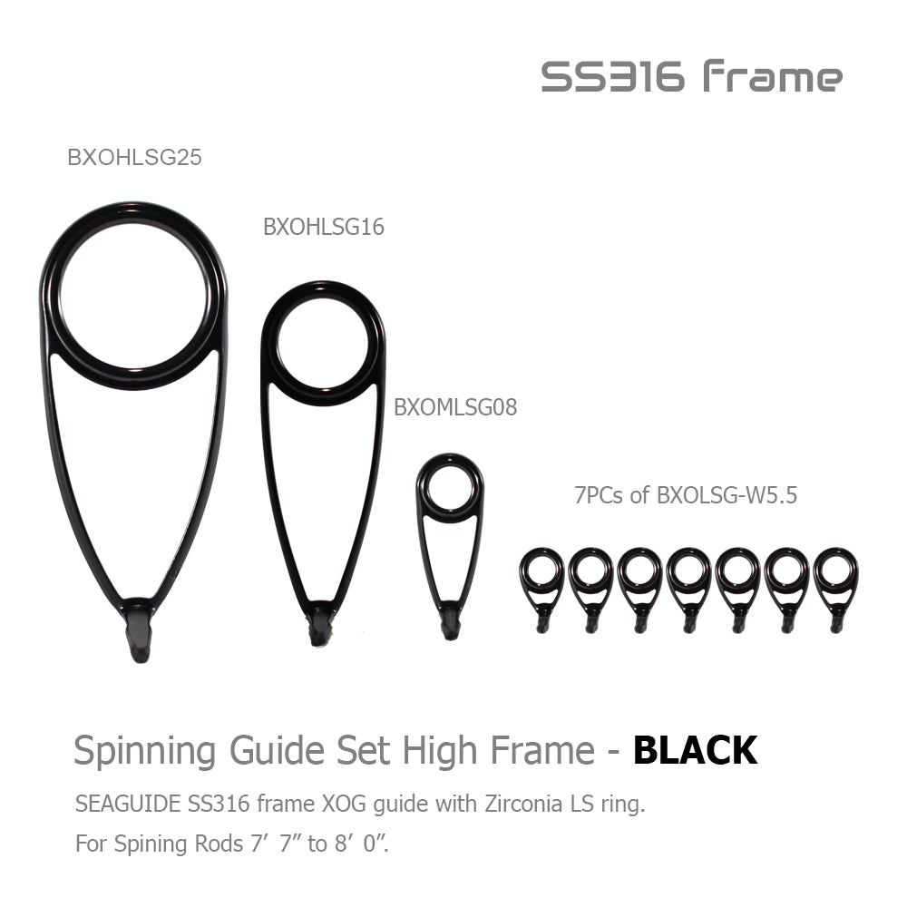 Seaguide Spinning High Frame Guide Set