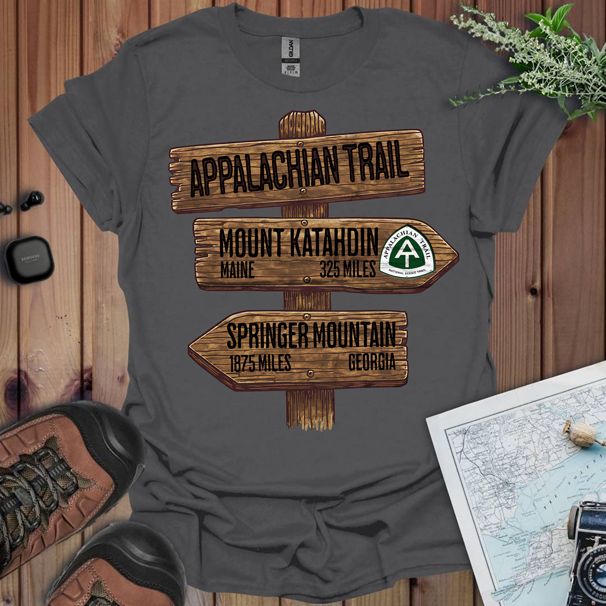 Appalachian Trail Unisex T-Shirt Katahdin Springer 2200 Miles