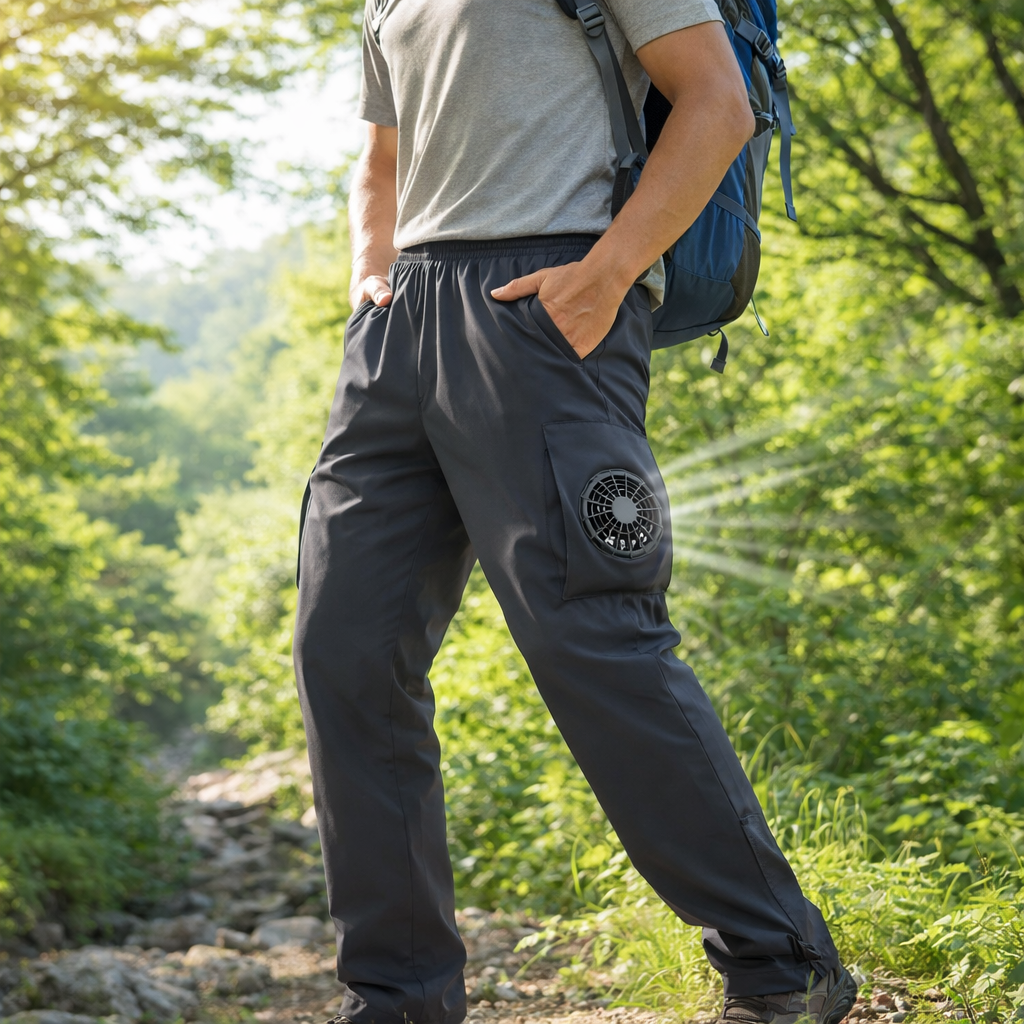 Liteguest Fan Cooling Pants for Hiking, Fishing & Camping