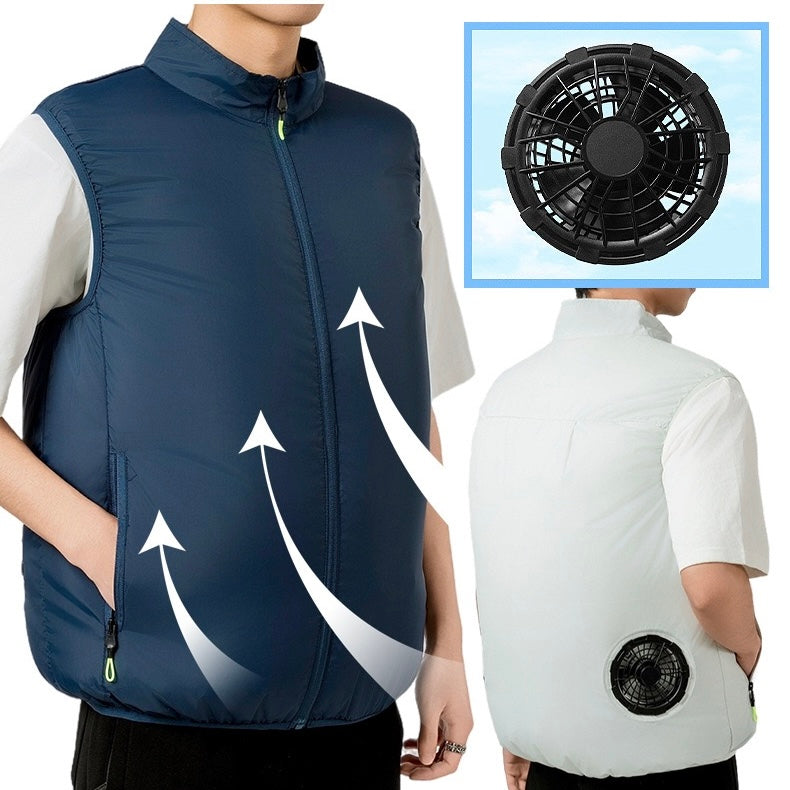 Liteguest UPF50+ Cooling Fan Vest for Hiking, Golf & Outdoor Work