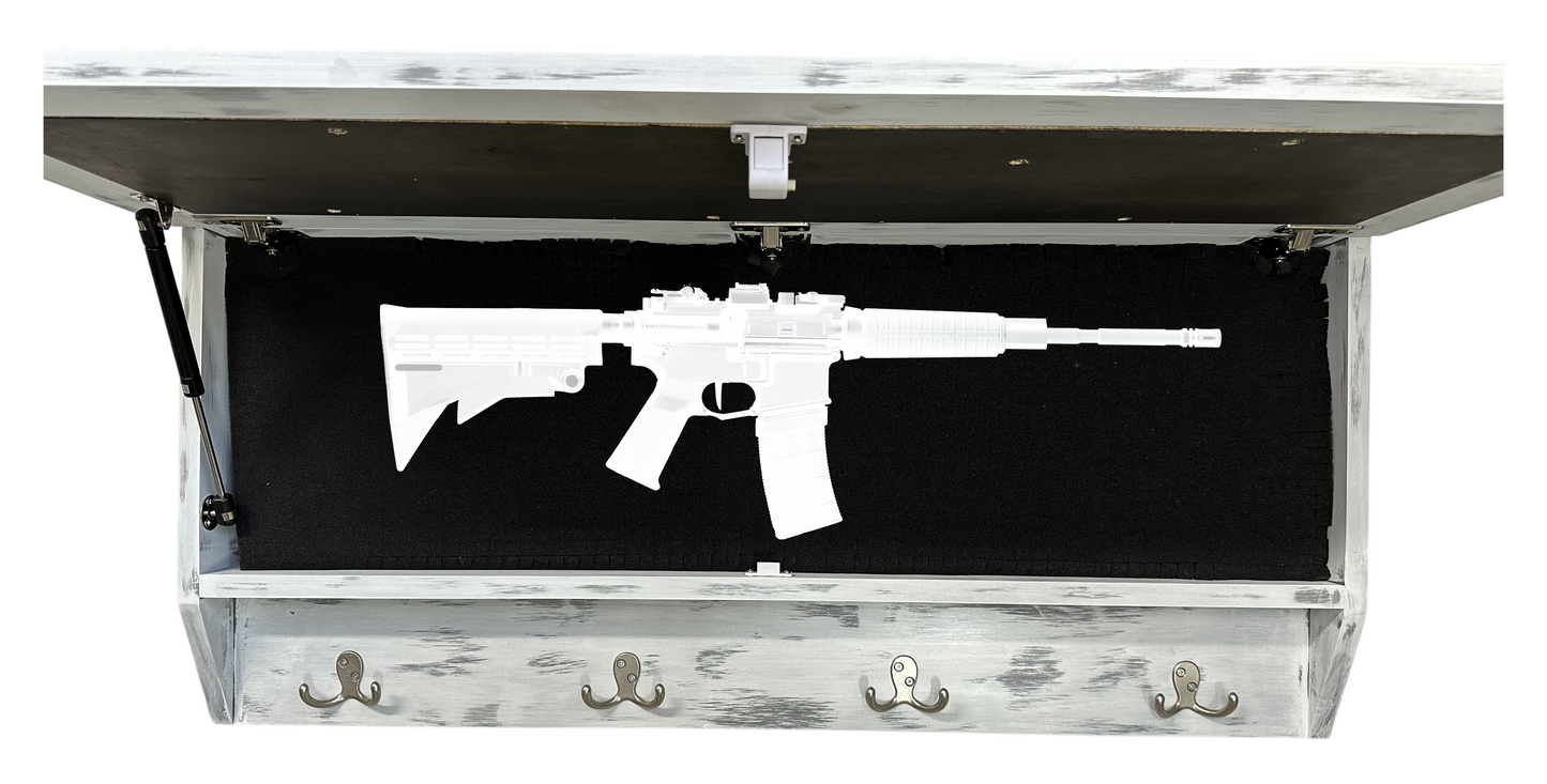Coat Rack Hidden Gun Storage - Winter Tree
