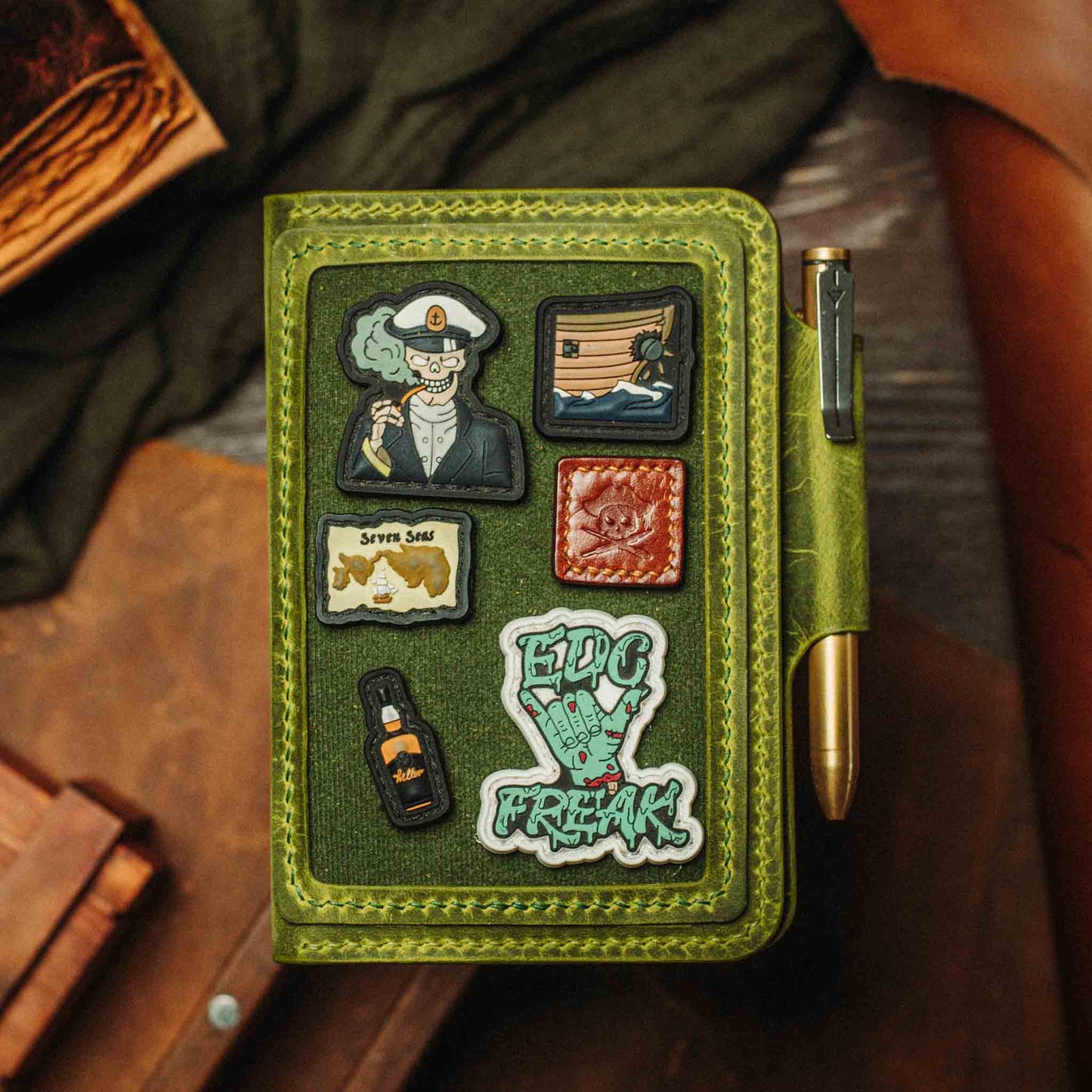 Passport Travel Wallet - Quartermaster v2 | Leather Velcro Organizer | Field Notes Holder