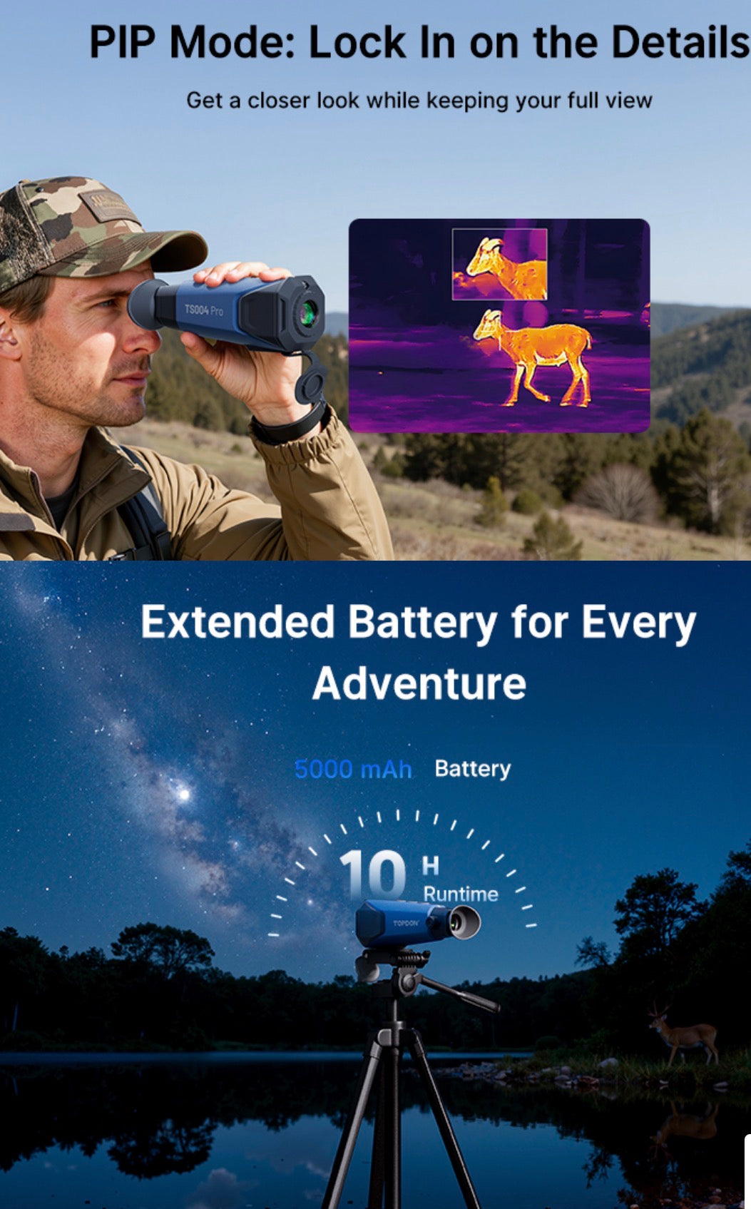 Olight TS004 Pro Thermal Monocular 384x288 50Hz 8x Zoom WiFi 32GB IP67