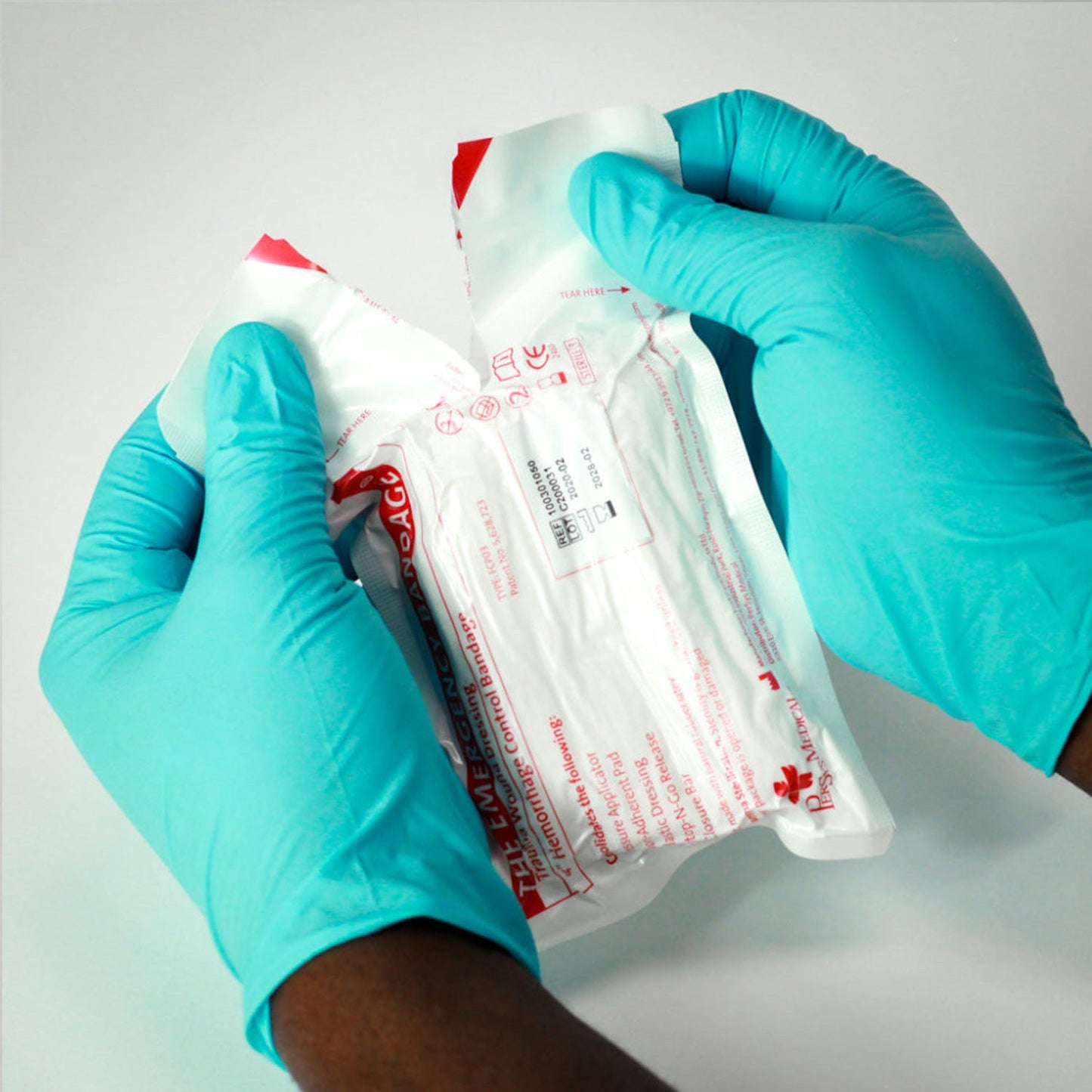 4" Emergency Bandage, THE ISRAELI BANDAGE, White, Case of 150