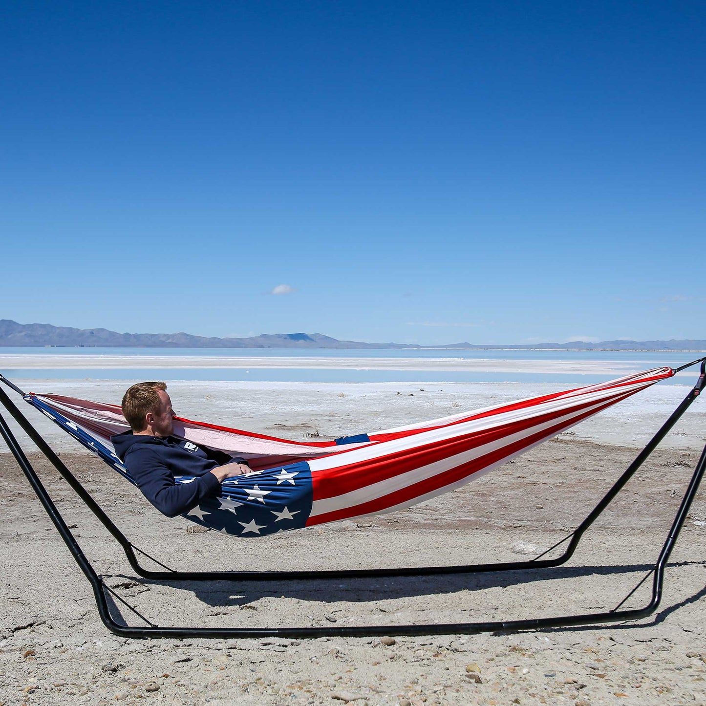 USA Flag Double Hammock with Straps | 250th Anniversary Edition
