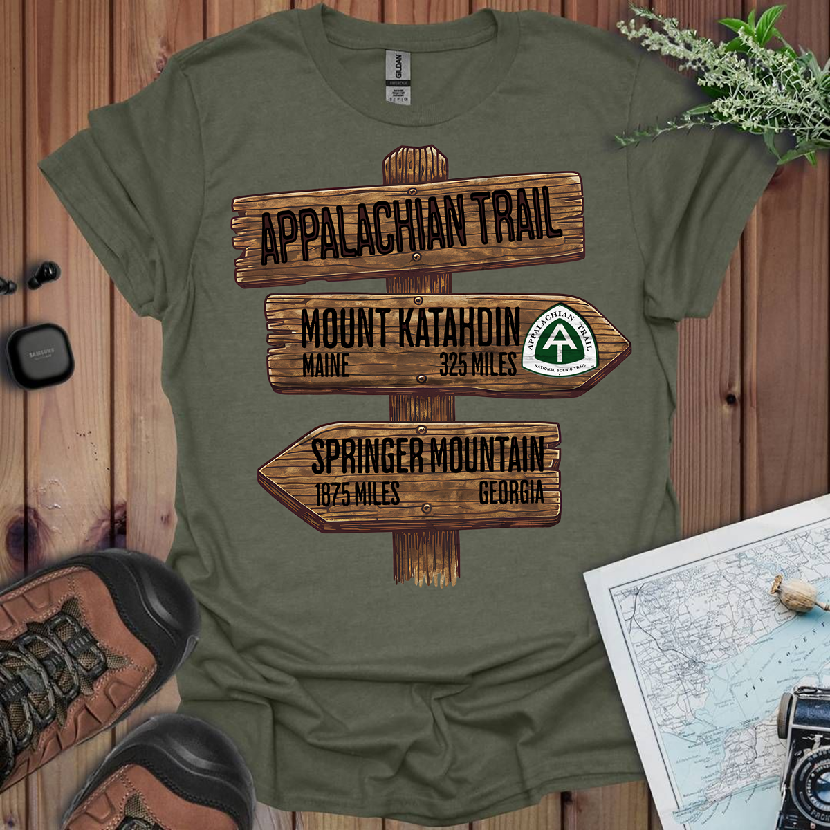 Appalachian Trail Unisex T-Shirt Katahdin Springer 2200 Miles