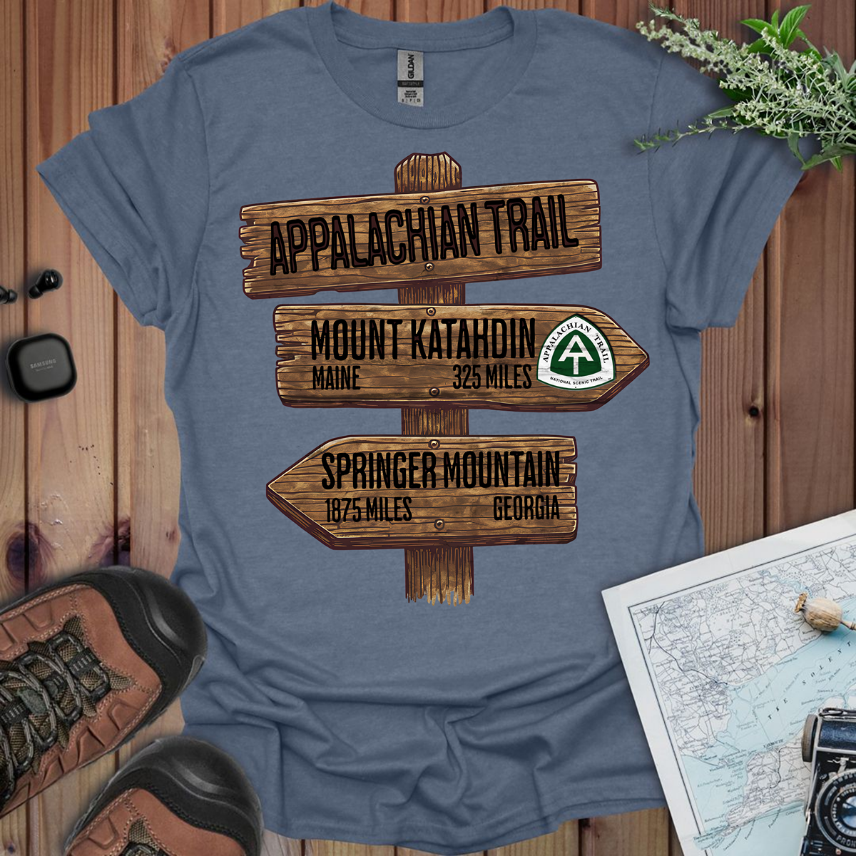 Appalachian Trail Unisex T-Shirt Katahdin Springer 2200 Miles