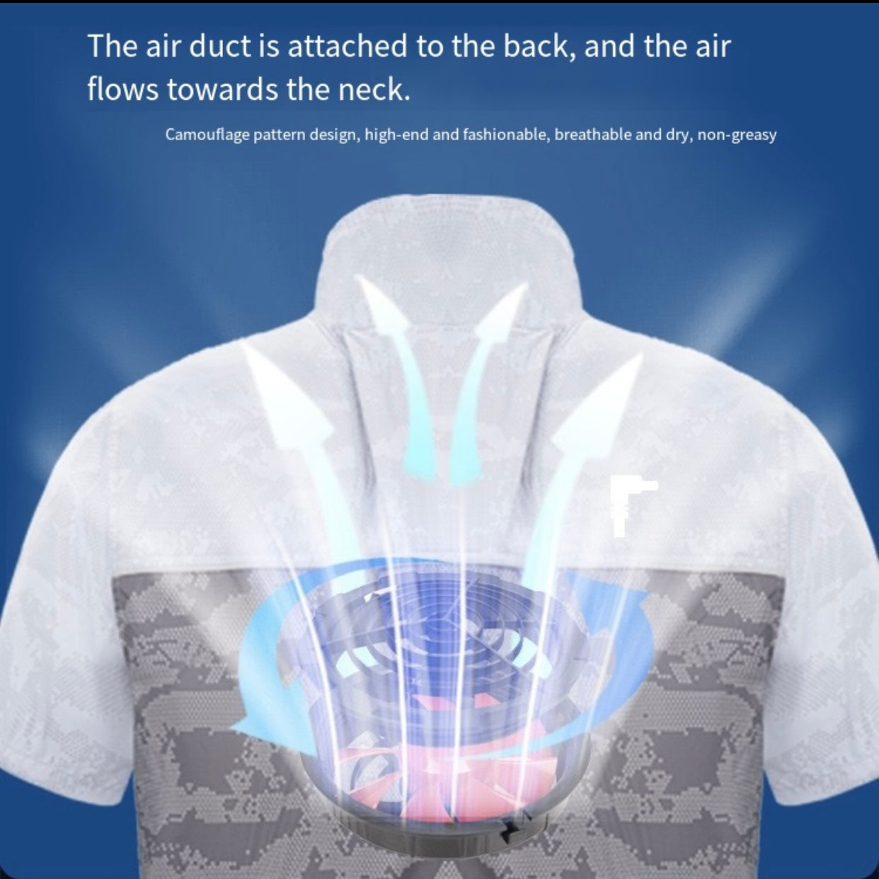 Liteguest LED Cooling Fan Jacket for Night Fishing & Camping