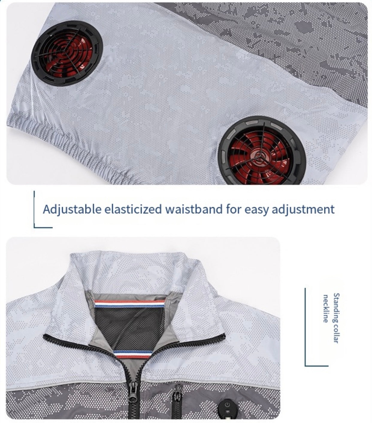 Liteguest LED Cooling Fan Jacket for Night Fishing & Camping